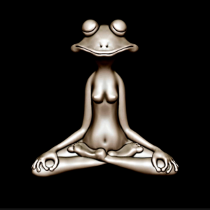 Лягушка йог в позе лотоса (FROG YOGA) — 3D модель (STL | BLEND)